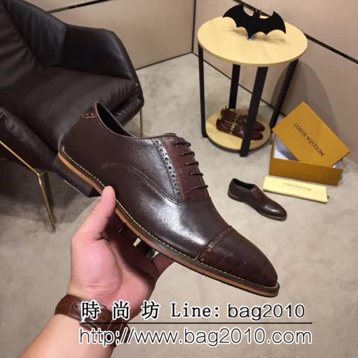 路易威登LV 頂級品質 2019春款專櫃同步發售 男士牛皮鞋 8FX2057